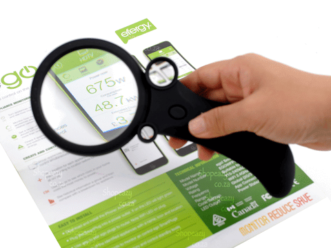 2.5X 25X 55X Handheld Multifunction LED Reading Magnifier with Currency Detecting Function