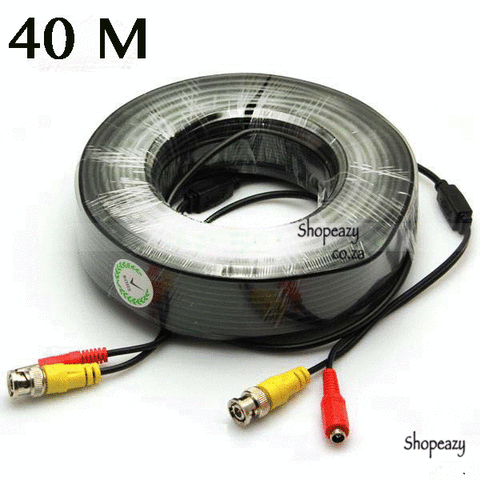 40M BNC DC CCTV Security Video Camera DVR Data Power Cable Extension