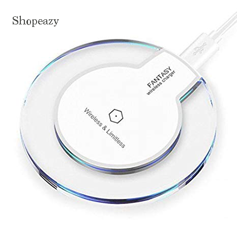 Fantasy Wireless Charger, Qi Standard Ultra-Slim Wireless Charging Pad For Apple iPhone 8/8 Plus, iPhone X, Galaxy Note 8, Samsung S8/S7/S6, Nexus 4/5/6/7, and More Qi Enabled Device (WHITE)