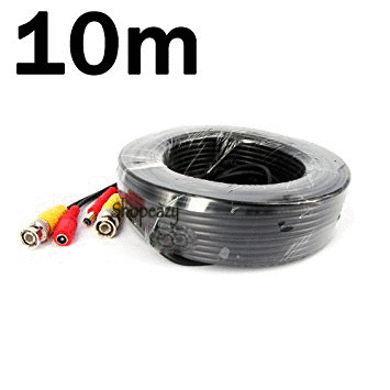 10M BNC Video Power Cable For CCTV Camera DVR Security System (10M)