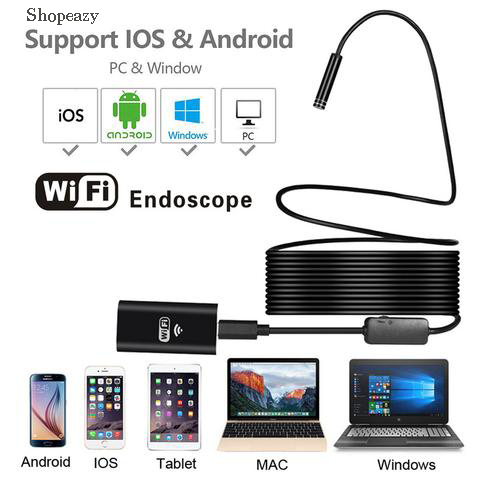 Ios & Android WiFi Wireless Endoscope HD 720p 8mm Waterproof