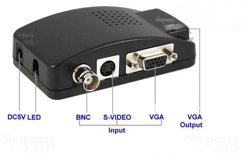 AV, BNC to VGA Converter BNC01 Analog to Digital Video Converter
