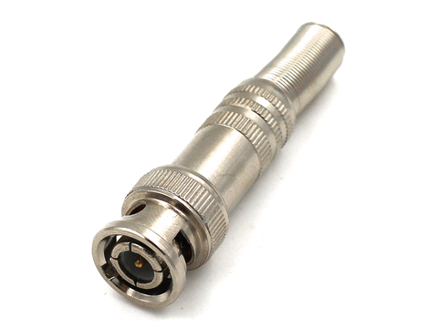 Male screw on BNC for CCTV cameras