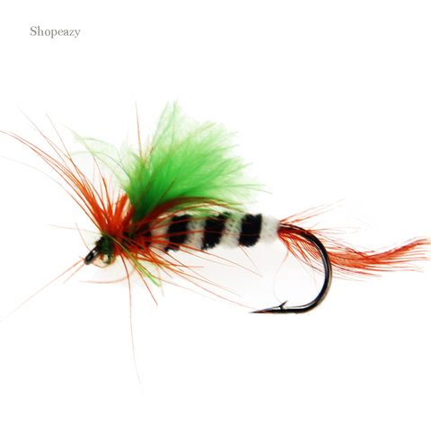 Fly Trout Fly fishing Flies Assortment Artificial Bait with Wet Fly Hook 12pcs