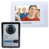 7'' wired color video door phone Intercom system video doorbell kit IR 1 outdoor camera +1 monitor