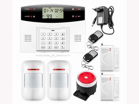 7 Wireless GSM SMS Security Home House Burglar Alarm System With LCD Screen