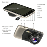 4.0 Inch Dual Camera Car DVR Full HD 1920 * 1080P 2 Lens Car Camera Video Recorder 2 LED Night Vision