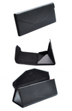 Dress-Up Cute PU Leather Eyewear Folding Sunglass Case