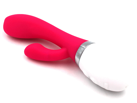 Women Masturbate G-spot & Clitoris Dual Vibrator Dildo