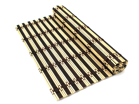 Bamboo Wood Table Placemats Large Serving Dining Roll Up Mats Sushi Oriental