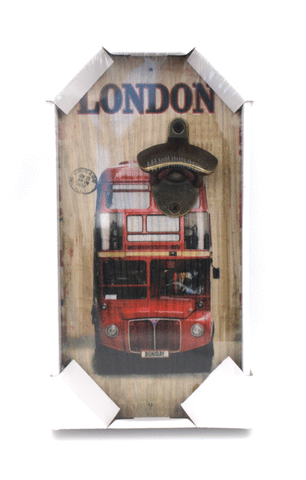 Wooden Bottle Opener-London