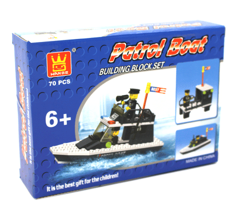 Police Patrol Boat-building game