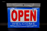 Red Blue Open Welcome Closed Sorry Sign Board Set