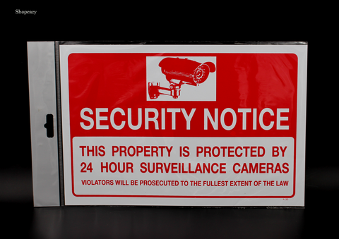 CCTV Sign, Security Camera Video Surveillance Warning Notice