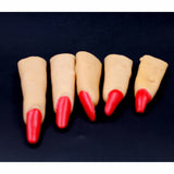 Halloween Zombie Witch Fake Finger Nails Set 5cm-9cm