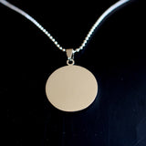 Classic Vintage Stainless Steel with Pendant Necklace