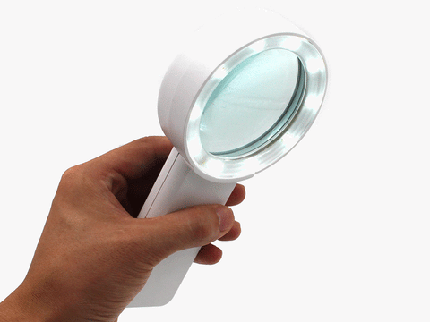 Electric magnifying glasses with light