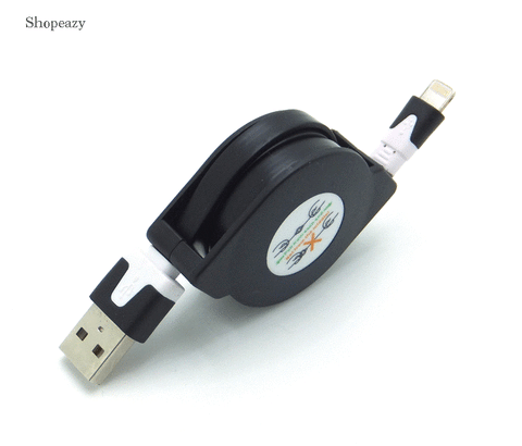 Charging Cable Extendable - Stretchable - Pull-out  8-Pin Connection