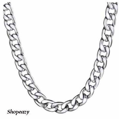 Men's Chain Necklace Cuban Link Mariner Chain Hyperbole Fashion Hip Hop Stainless Steel