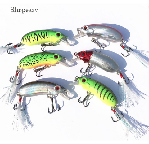 3D Fishing lure hard Clubby fat Crank bait Fishing Tackle5cm / 10g