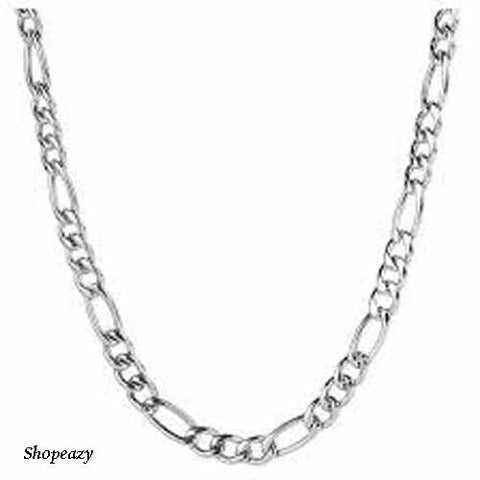 8mm Figaro Stainless Steel Necklace chain - 60cm