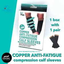 COPPER ANTI-FATIGUE COMPRESSION CALF SLEEVES