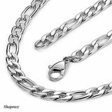 Men's Chain Necklace Cuban Chain Hyperbole Fashion Hip Hop Stainless Steel-7mm