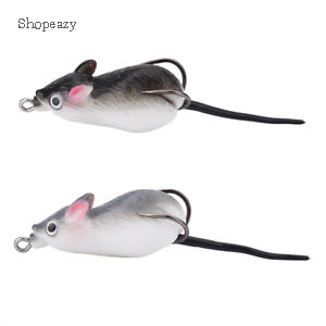 Rat Mouse Mice Bait spinning trolling pike catfish Top WATER Tackle fishing hooks